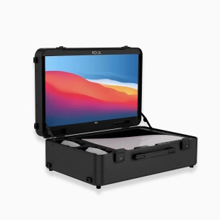 Портативный игровой кейс с монитором POGA Lux для Playstation 5 (только кейс, без консоли) (Black)