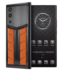 Телефон Vertu METAVERTU 5G Web3, Calf Leather, Race Track Design (Orange/Оранжевый)