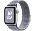 Apple Watch SE // 40мм GPS // Корпус из алюминия серебристого цвета, спортивный браслет Nike цвета «Серый/синий» (2024)