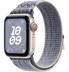 Apple Watch SE // 44мм GPS+Cellular // Корпус из алюминия цвета «сияющая звезда», спортивный браслет Nike цвета «Серый/синий» (2024)