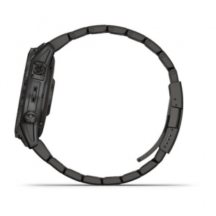 Мультиспортивные часы Garmin Fenix 7 (47mm) Sapphire Solar, титановый угольно-серый DLC корпус, титановый угольно-серый DLC браслет