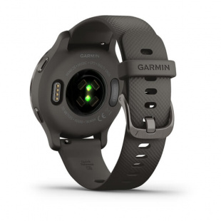 Умные часы Garmin Venu 2s (40mm), серый корпус, серый силиконовый ремешок