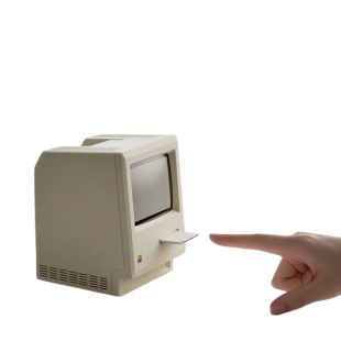 Настольные часы Kokogol Maclock Macintosh 1984 (White)
