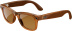Умные очки Ray-Ban Stories Skyler (прозрачная карамельная глянцевая оправа, коричневые линзы)