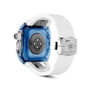 Корпус Golden Concept для Apple Watch, 49 мм, Racing Sport Edition Transparent, Sapphire blue