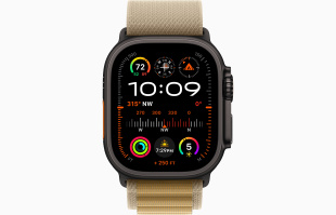 Apple Watch Ultra 2 (2024) // 49мм GPS + Cellular // Корпус из черного титана, ремешок Alpine Loop бежевого цвета, S