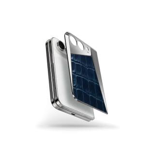 Чехол Golden Concept Magnetic Shield для iPhone Duo, Alligator Edition (Blue)