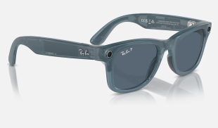 Умные очки Ray-Ban Stories Wayfarer (Синяя матовая оправа, синие линзы)