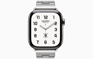 Apple Watch Series 10 Hermès // 42мм GPS+Cellular // Корпус из титана серебристого цвета, стальной ремешок Grand H 