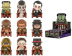Набор секретных боксов с фигуркой POP MART LABUBU THE MONSTERS, Universal Monsters Alliance Series, Blind Box (фигурка попадается случайно) (9 коробок)