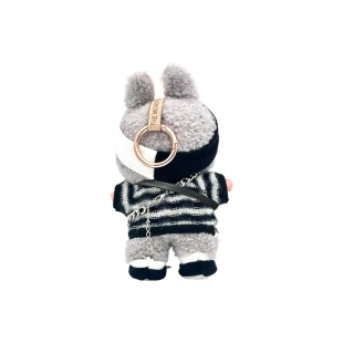 Брелок POP MART LABUBU, Shimmery Oreo, Cute Hang Tag Box Vinyl Doll