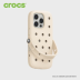 Чехол Crocs для iPhone 16 Pro (Слоновая кость)