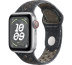Apple Watch SE // 40мм GPS+Cellular // Корпус из алюминия серебристого цвета, спортивный ремешок Nike цвета «Полуночное небо» (2024)