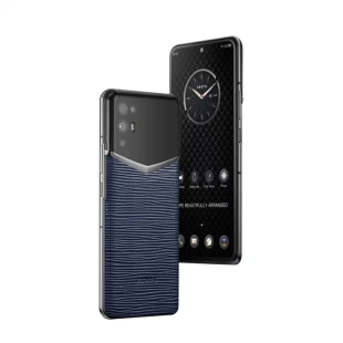 Телефон VERTU iVertu 5G, Calf Leather (Blue Storm Grain/Синий шторм)
