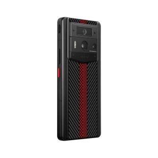 Телефон Vertu METAVERTU 2 Carbon Fiber Edition, Black Ceramic (Vermilion Flame/Ярко-красное пламя)