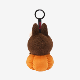 Брелок LABUBU Happy Halloween Party Series, Sitting Pumpkin Vinyl Plush Pendant