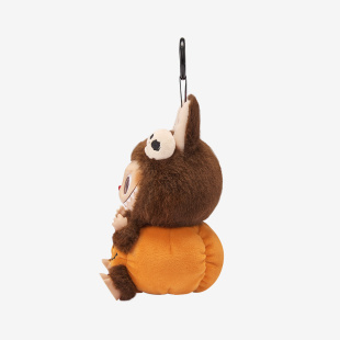 Брелок LABUBU Happy Halloween Party Series, Sitting Pumpkin Vinyl Plush Pendant