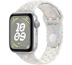 Apple Watch SE // 40мм GPS // Корпус из алюминия серебристого цвета, спортивный ремешок Nike цвета «Чистая платина» (2024)