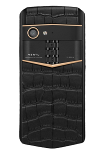 Vertu Aster P Gothic YG Pure Iron Black Alligator, Gold