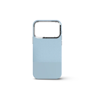 Чехол Golden Concept для iPhone 18 Pro Max, Vegan Leather (Light Blue)