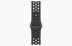 Apple Watch SE // 44мм GPS // Корпус из алюминия серебристого цвета, спортивный ремешок Nike цвета «Полуночное небо» (2024)