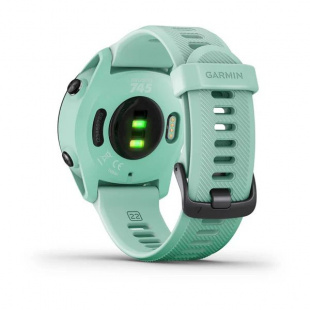 Беговые умные часы Garmin Forerunner 745 (44mm), корпус и силиконовый ремешок цвета "Neo Tropic"