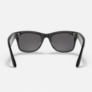 Умные очки Ray-Ban Stories Wayfarer (Черная матовая оправа, черные линзы)