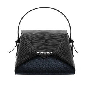 Сумка Vertu Folded V Catena Handbag (Black Storm and Dark Blue/Черный шторм, темно-синий)