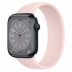 Apple Watch Series 8 // 45мм GPS // Корпус из алюминия цвета "темная ночь", монобраслет цвета "розовый мел"