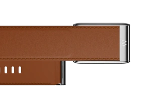 Ремешок 5.0 LeatherLuxe Straight Band | Chestnut/Cream with Titanium (Каштановый/ Кремовый с Титаном)