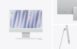 Apple iMac 24" Retina 4,5K // Чип Apple M6 12-Core CPU, 12-Core GPU // 16 ГБ, 256 ГБ // Standard glass // Серебристый цвет (2026)