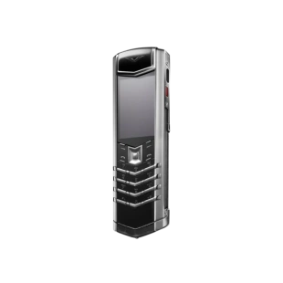 Телефон Vertu Signature+, White steel, Alligator Skin (Basalt Black/Базальтовый черный)