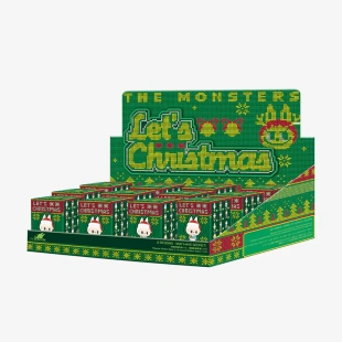 Набор секретных боксов с фигуркой POP MART LABUBU THE MONSTERS, Let's Christmas (Christmas Together) Series, Blind Box (фигурка попадается случайно) (12 коробок)