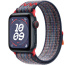 Apple Watch SE // 40мм GPS+Cellular // Корпус из алюминия цвета «тёмная ночь», спортивный браслет Nike цвета «Синий/красный» (2024)