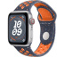 Apple Watch SE // 40мм GPS+Cellular // Корпус из алюминия серебристого цвета, спортивный ремешок Nike цвета «Синее пламя» (2024)