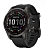 Мультиспортивные часы Garmin Fenix 7S (42mm) Sapphire Solar, титановый угольно-серый DLC корпус, угольно-серый силиконовый ремешок