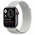 Apple Watch SE // 40мм GPS + Cellular // Корпус из алюминия цвета «серый космос», спортивный браслет Nike цвета «Снежная вершина» (2020)