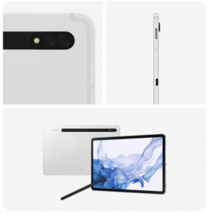 Планшет Samsung Galaxy Tab S8+, 5G, 256Gb, Серебро