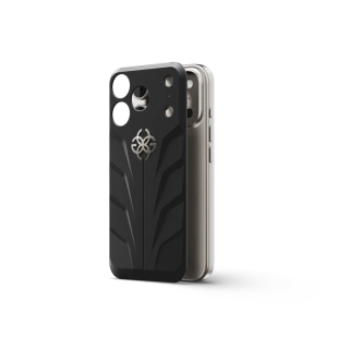 Чехол Golden Concept для iPhone 17 Pro Max, Magnetic Shield, Racing Sport Rubber, Onyx Black