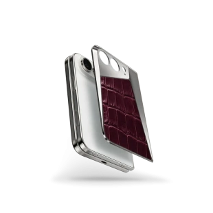 Чехол Golden Concept Magnetic Shield для iPhone Duo, Alligator Edition (Burgundy)