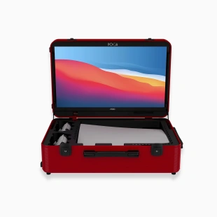 Портативный игровой кейс с монитором POGA Lux для Playstation 5 (только кейс, без консоли) ( Red)