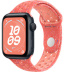 Apple Watch SE // 44мм GPS // Корпус из алюминия цвета «тёмная ночь», спортивный ремешок Nike цвета «Волшебный уголек» (2024)