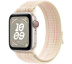 Apple Watch SE // 40мм GPS+Cellular // Корпус из алюминия цвета «сияющая звезда», спортивный браслет Nike цвета «Сияющая звезда/розовый» (2024)