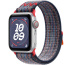 Apple Watch SE // 40мм GPS+Cellular // Корпус из алюминия серебристого цвета, спортивный браслет Nike цвета «Синий/красный» (2024)