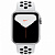Купить Apple Watch Series 5 // 44мм GPS // Корпус из алюминия серебристого цвета, спортивный ремешок Nike цвета «чистая платина/чёрный»