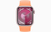 Apple Watch Series 9 // 45мм GPS+Cellular // Корпус из алюминия розового цвета, монобраслет цвета "апельсиновый сорбет"