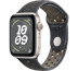 Apple Watch SE // 40мм GPS // Корпус из алюминия цвета «сияющая звезда», спортивный ремешок Nike цвета «Полуночное небо» (2024)