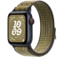 Apple Watch SE // 40мм GPS+Cellular // Корпус из алюминия цвета «тёмная ночь», спортивный браслет Nike цвета «Зеленый/серый» (2024)