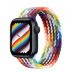 Apple Watch Series 8 // 41мм GPS // Корпус из алюминия цвета "темная ночь", плетёный монобраслет цвета Pride Edition