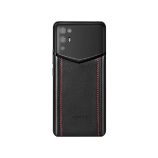 Телефон VERTU iVertu 5G, Calf Leather, Dubble Stitched (Red Shadow/Черный с красной строчкой)